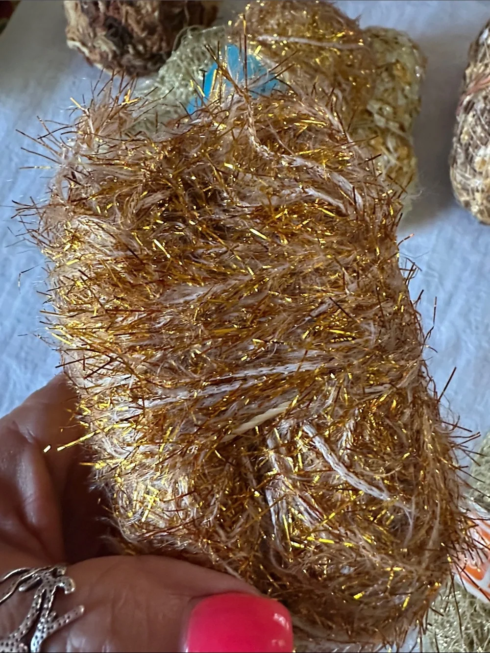 Yarn Bundle Gold Decorative Party Yarn Multipack